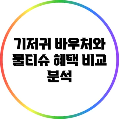기저귀 바우처와 물티슈: 혜택 비교 분석