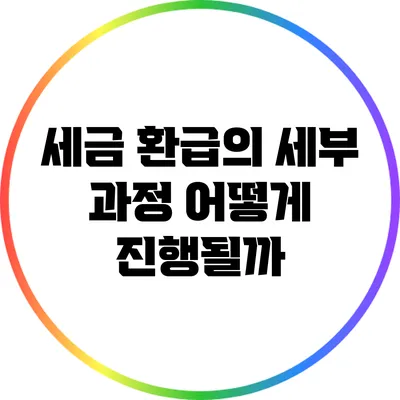 세금 환급의 세부 과정: 어떻게 진행될까?