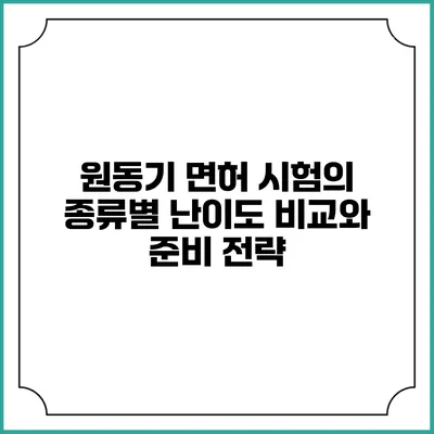 원동기 면허 시험의 종류별 난이도 비교와 준비 전략