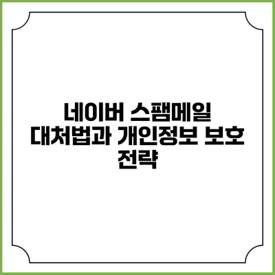 네이버 스팸메일 대처법과 개인정보 보호 전략